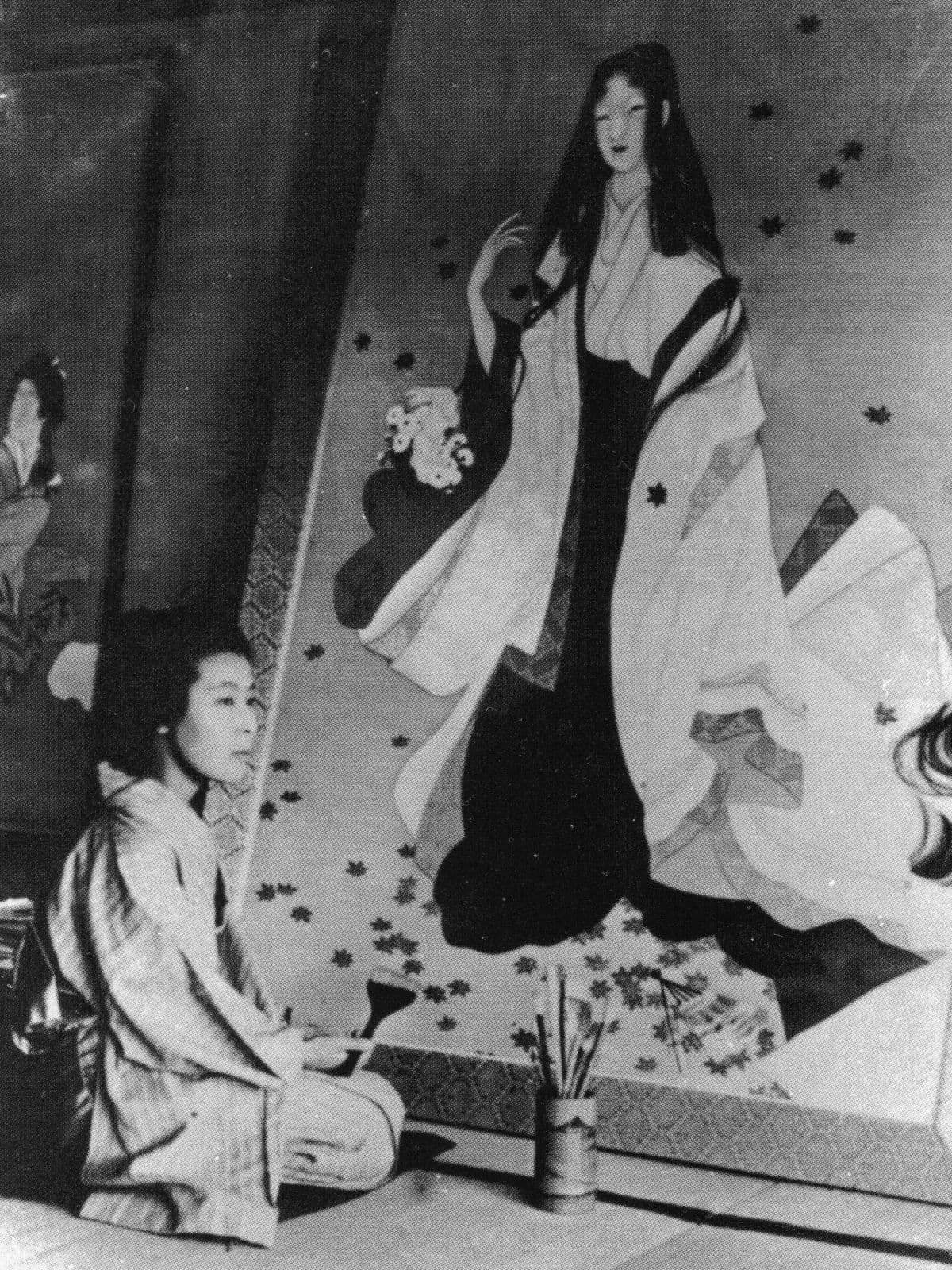 Uemura Shōen en 1915 : portrait photographique de la peintre japonaise